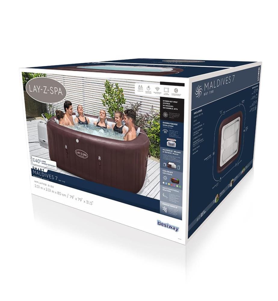 Spa Gonflable Lay-Z-Spa Maldives - Marron