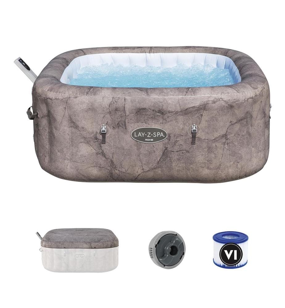 Lay-Z-Spa Rome Spa gonfiabile - Grigio