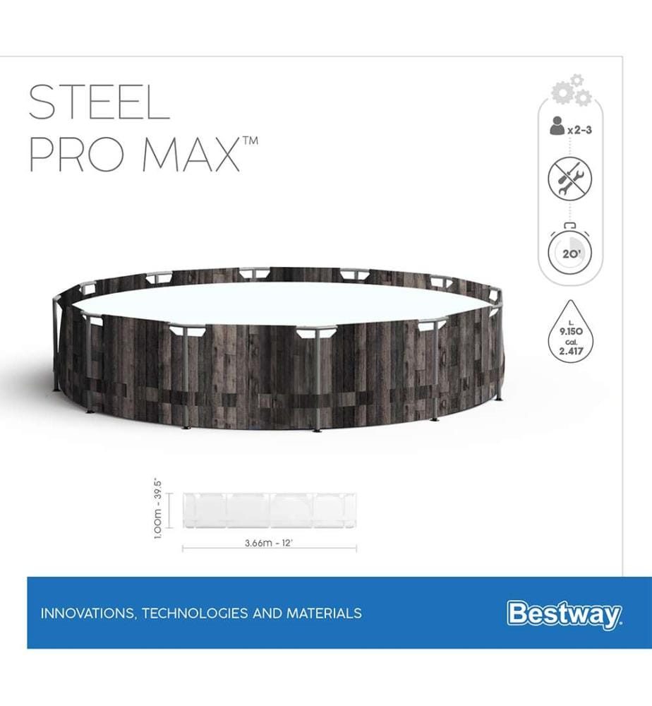 Piscine Steel Pro Max 366 x 100 cm