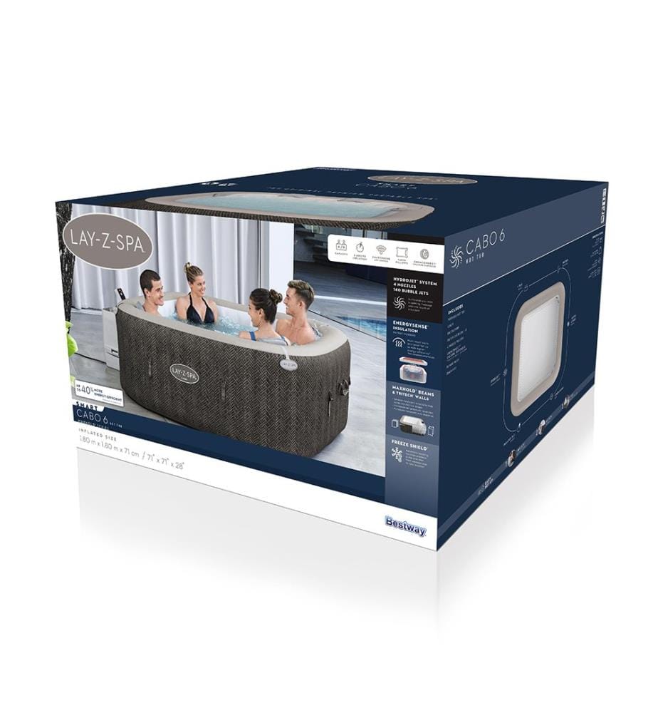 Spa Gonflable Lay-Z-Spa Cabo - Gris