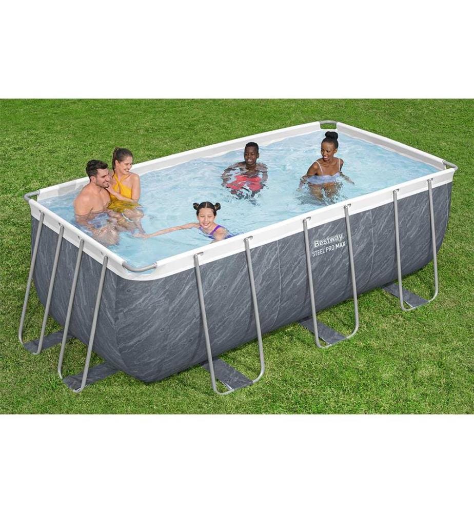 Piscine Rectangulaire Power Frame - Gris