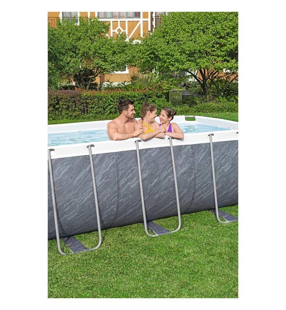 Piscine Rectangulaire Power Frame - Gris