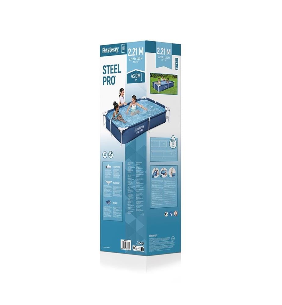 Pool SteelPro™ - Blau und Weiss