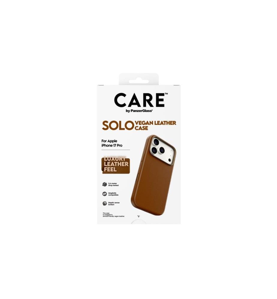 CARE - Coque arrière Solo pour iPhone 17 Pro Marron