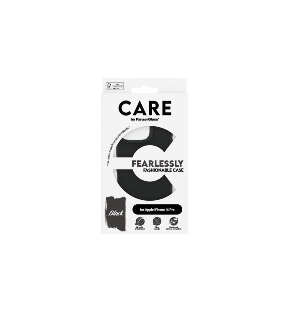 CARE - Coque arrière Fashionable Case pour iPhone 16 Pro Noir