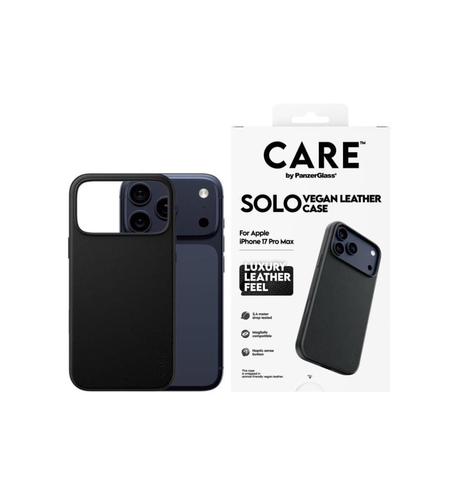 CARE - Coque arrière Solo pour iPhone 17 Pro Max Noir