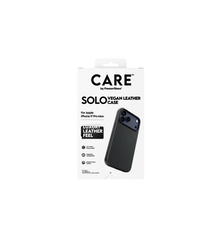 CARE - Coque arrière Solo pour iPhone 17 Pro Max Noir