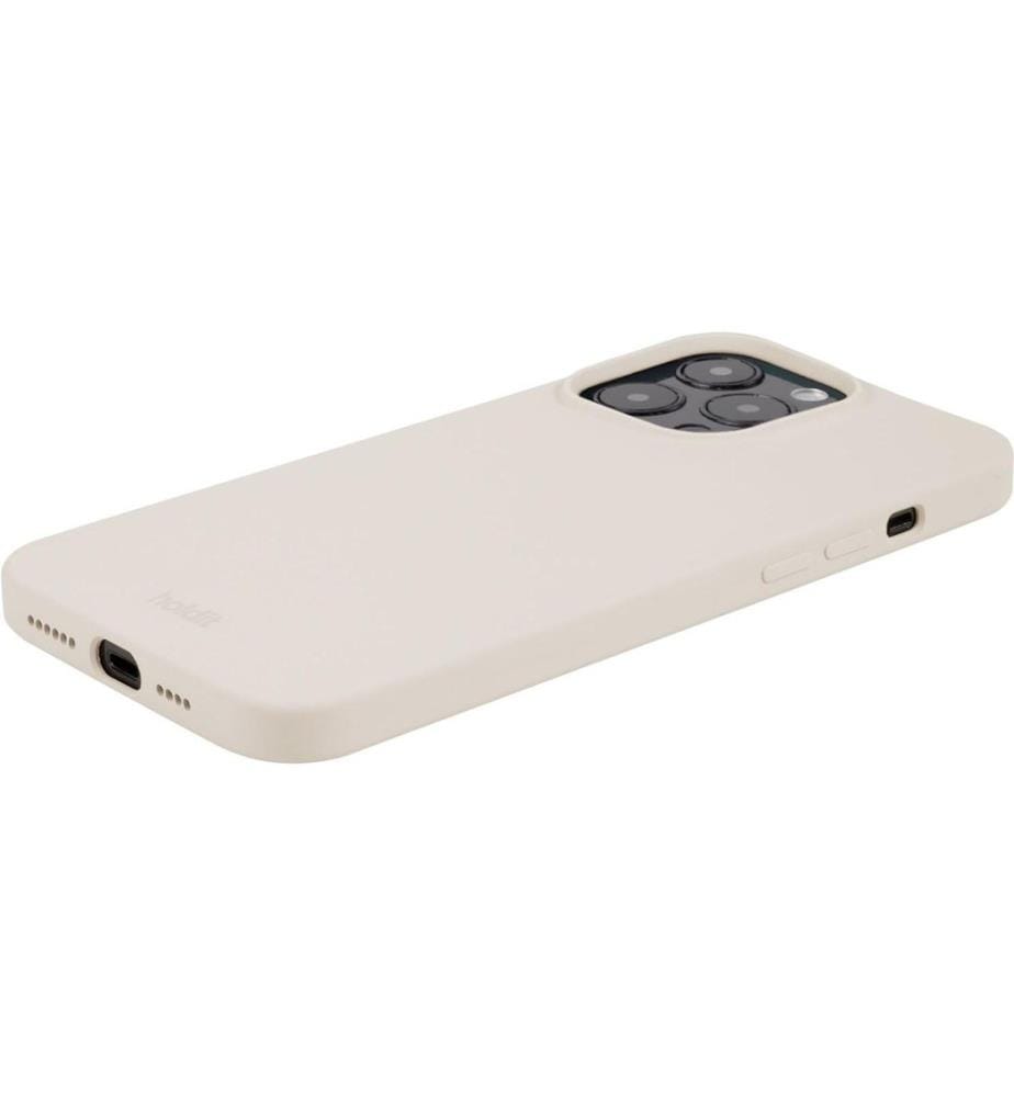 HOLDIT - Coque arrière Silicone iPhone 14 Pro Max Beige