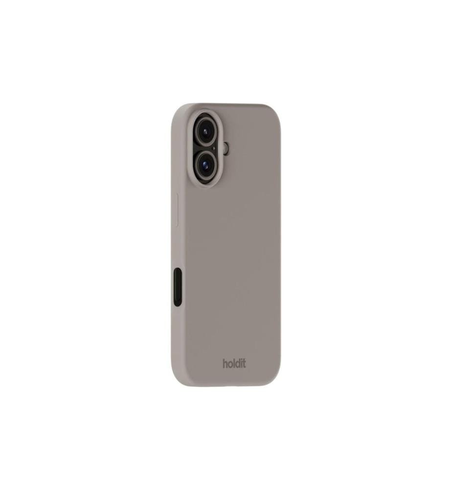 HOLDIT - Coque arrière Silicone iPhone 16 Taupe