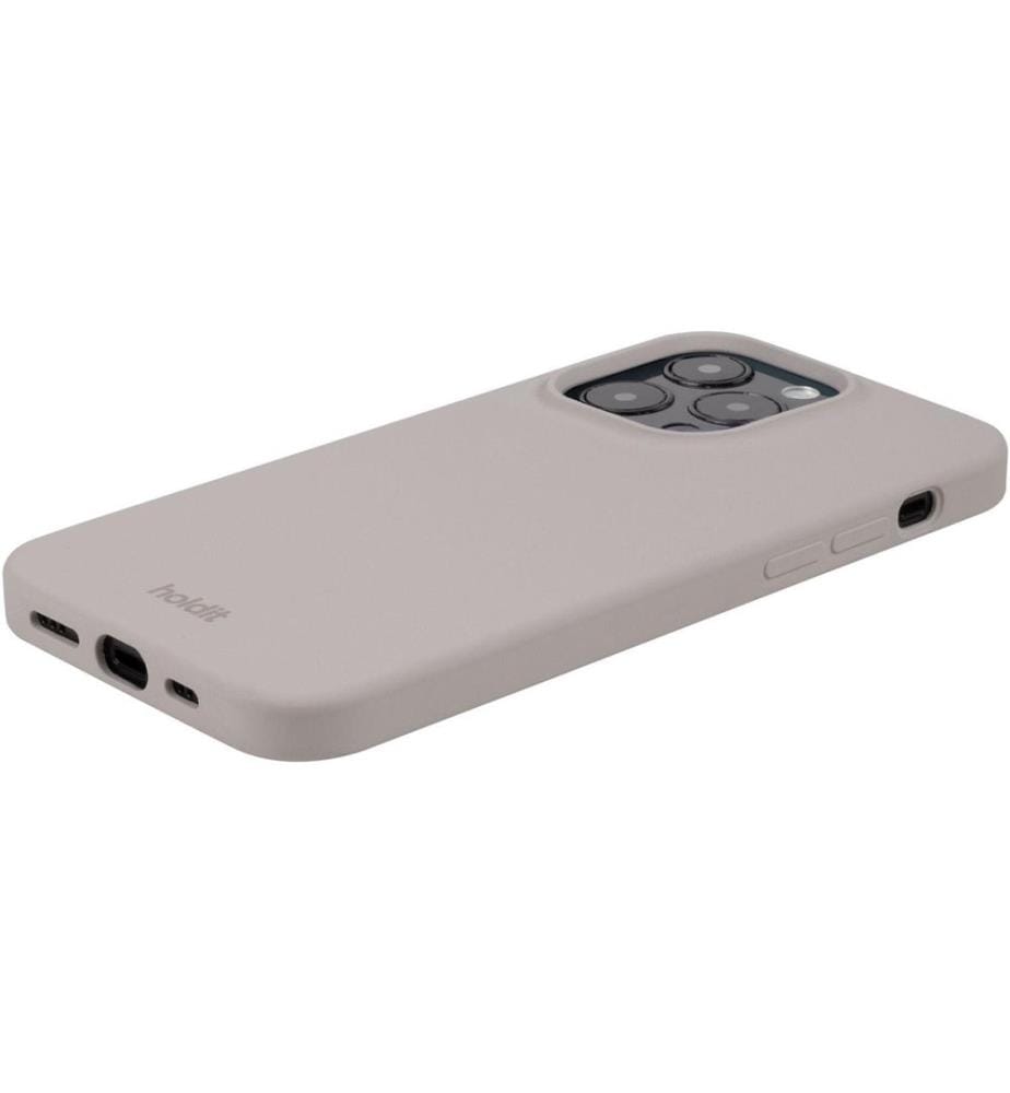 HOLDIT - Coque arrière Silicone iPhone 14 Pro Max Taupe