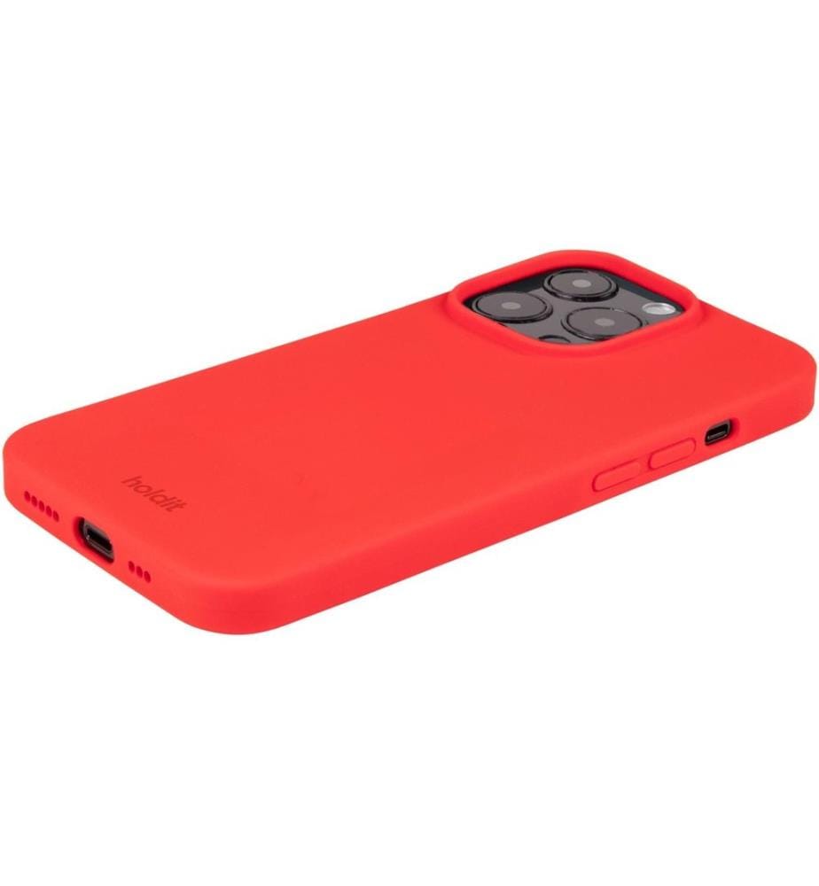 HOLDIT - Coque arrière Silicone iPhone 14 Pro Chili Red