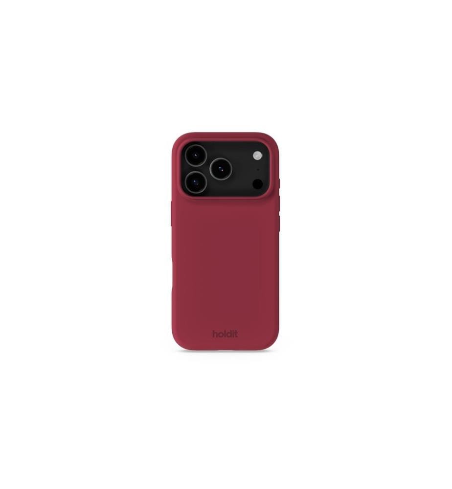 HOLDIT - Coque arrière Silicone iPhone 17 Pro Rouge