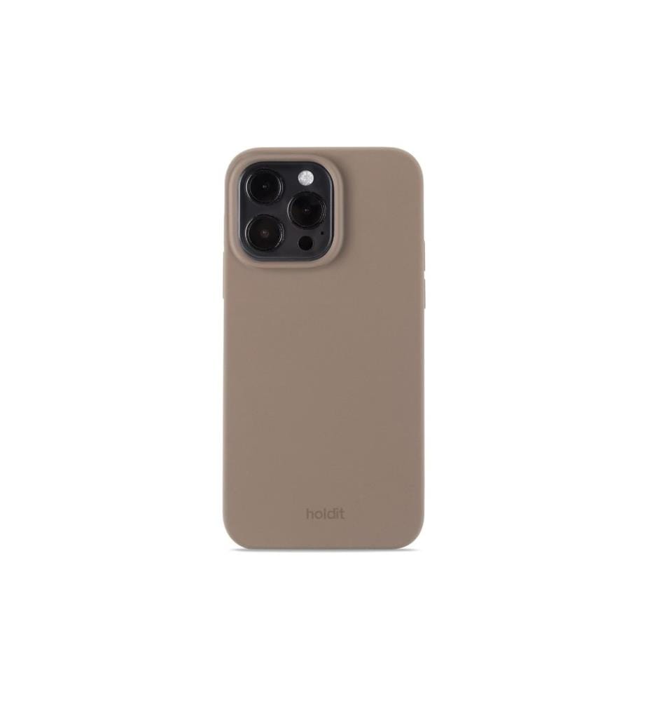 HOLDIT - Coque arrière Silicone iPhone 14 Pro Max Mocha Brown