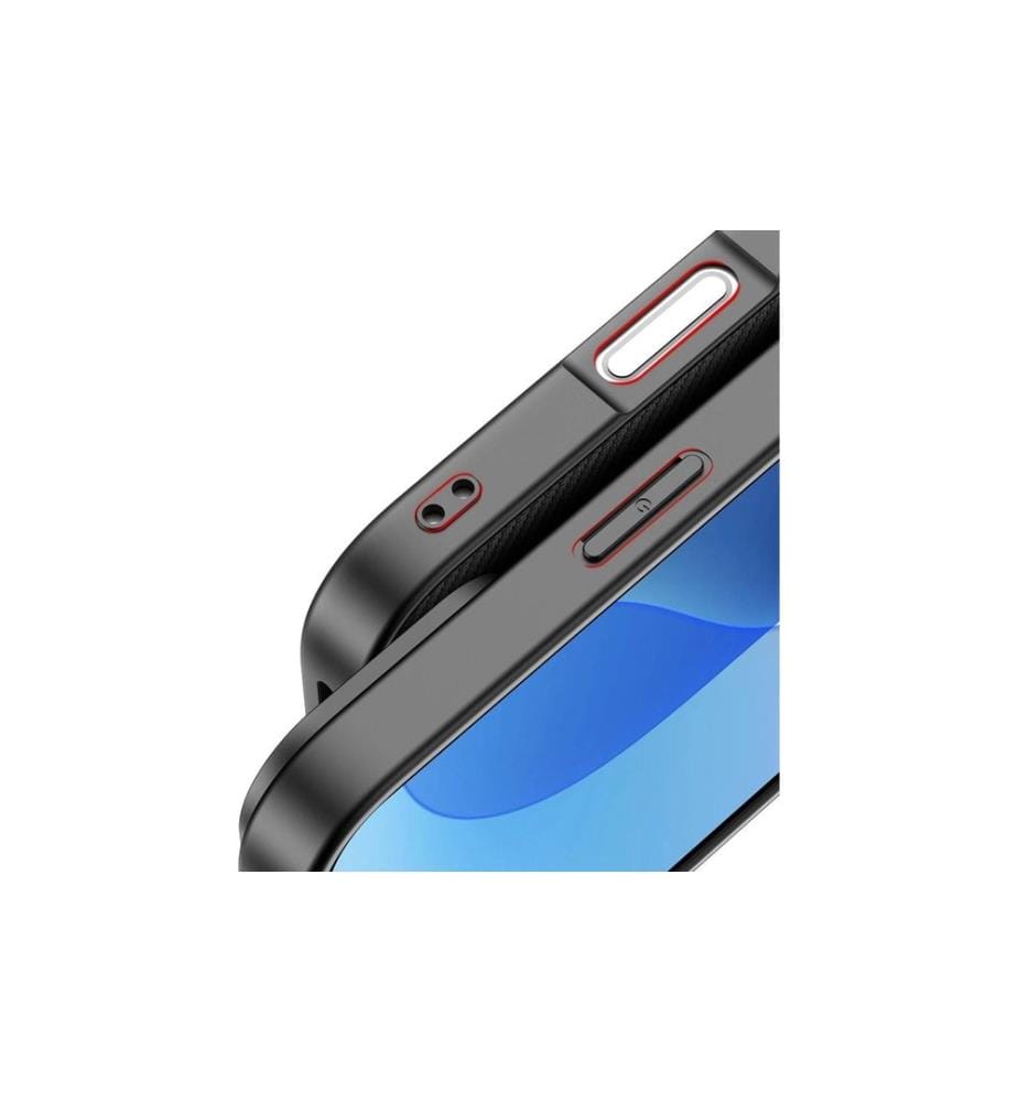 NEVOX - Coque arrière StyleShell Nylo iPhone 16 Pro Noir