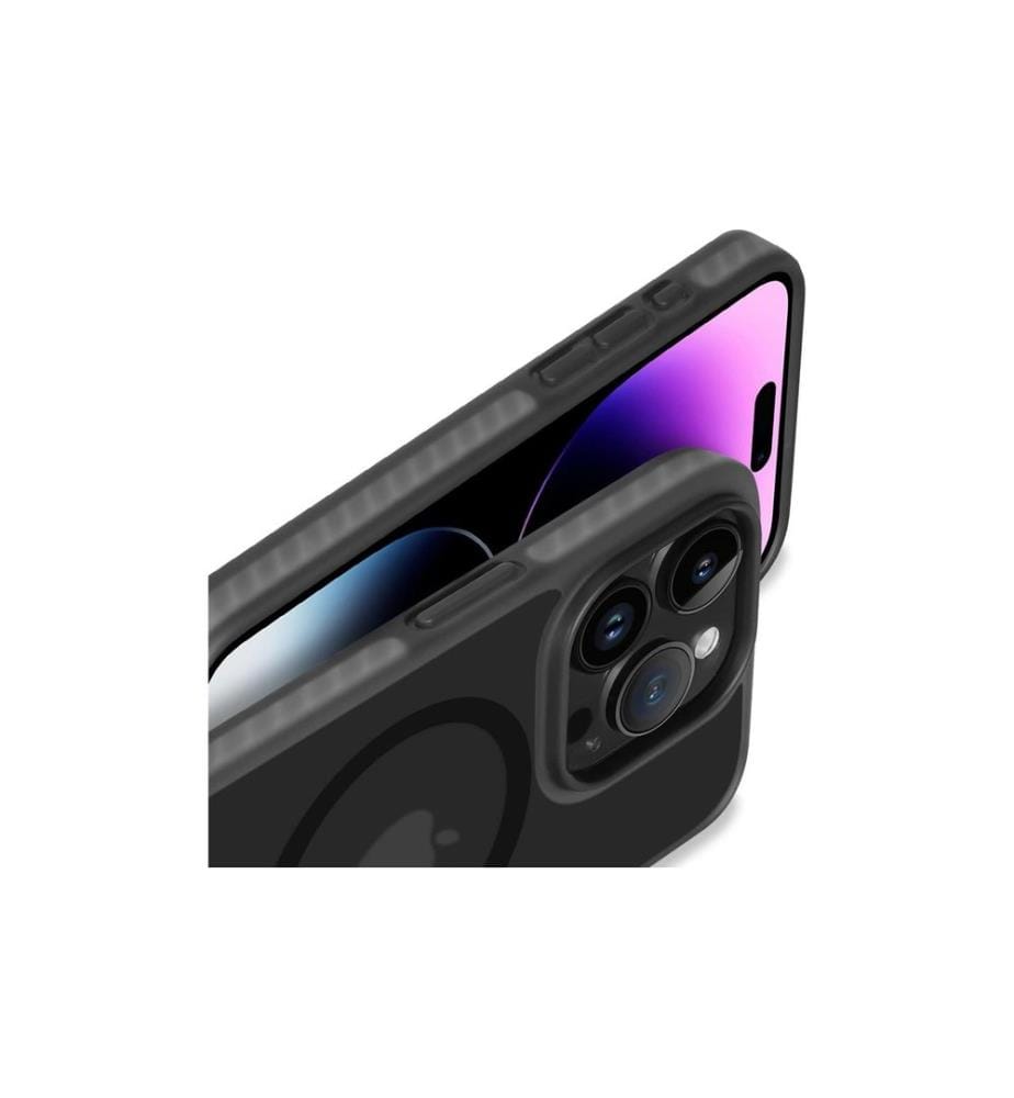 NEVOX - Coque arrière StyleShell Invisio MagSafe iPhone 16 Pro Noir