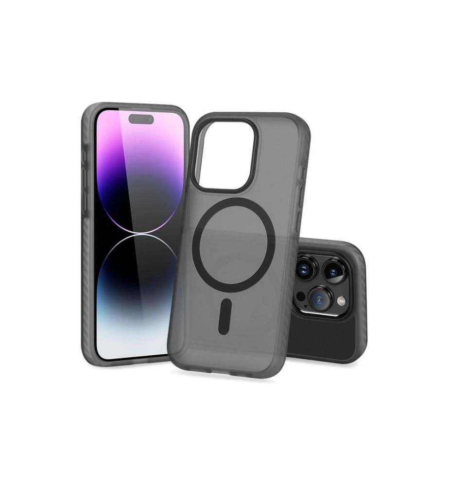 NEVOX - Coque arrière StyleShell Invisio MagSafe iPhone 16 Pro Noir