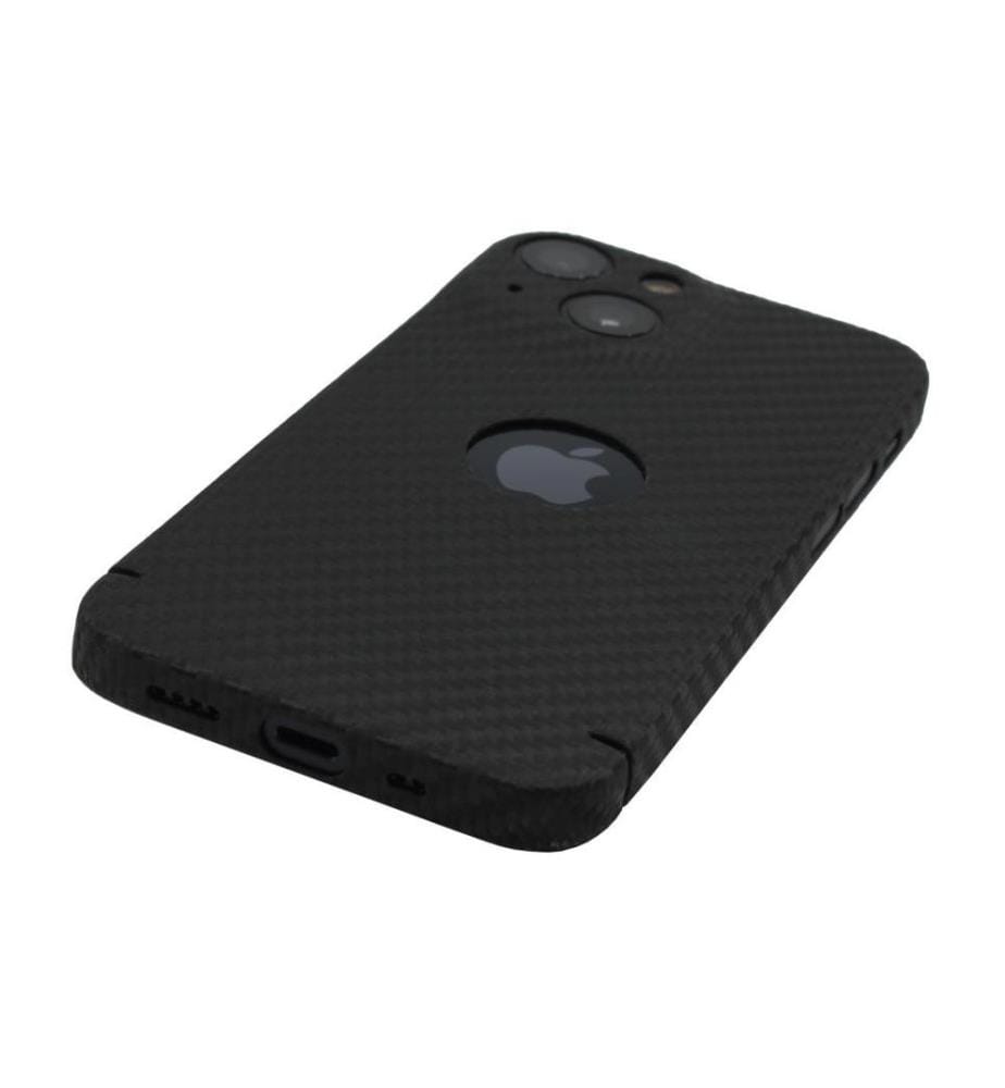 NEVOX - Coque arrière Carbon Series Logo iPhone 14 Noir