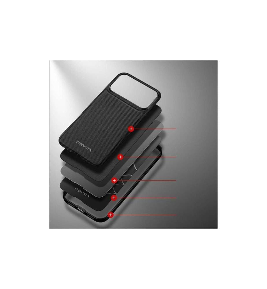 NEVOX - Coque arrière StyleShell Nylo iPhone 17 Pro Max