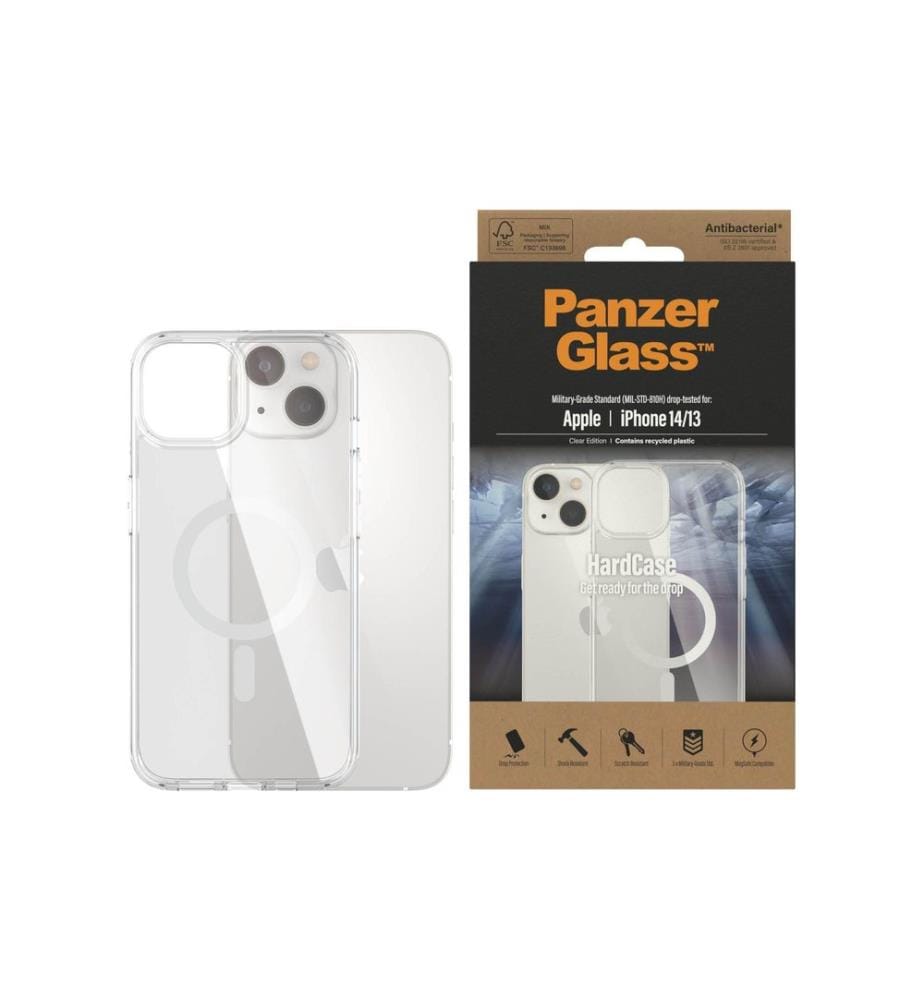 PANZERGLASS - Coque arrière Hard Case MagSafe iPhone 14 Transparent