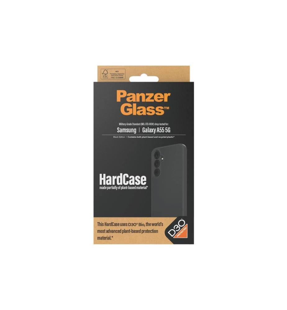 PANZERGLASS - Coque arrière HardCase D3O Galaxy A55 5G Black