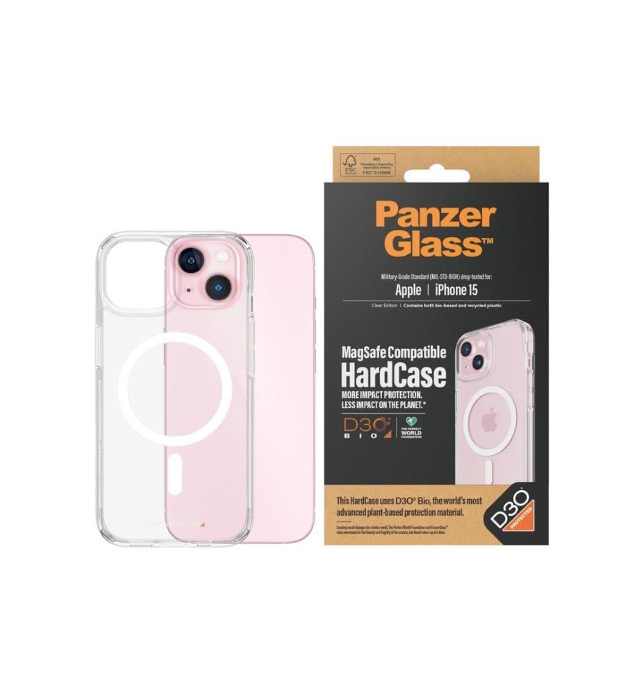 PANZERGLASS - Coque arrière Hard Case MagSafe iPhone 15