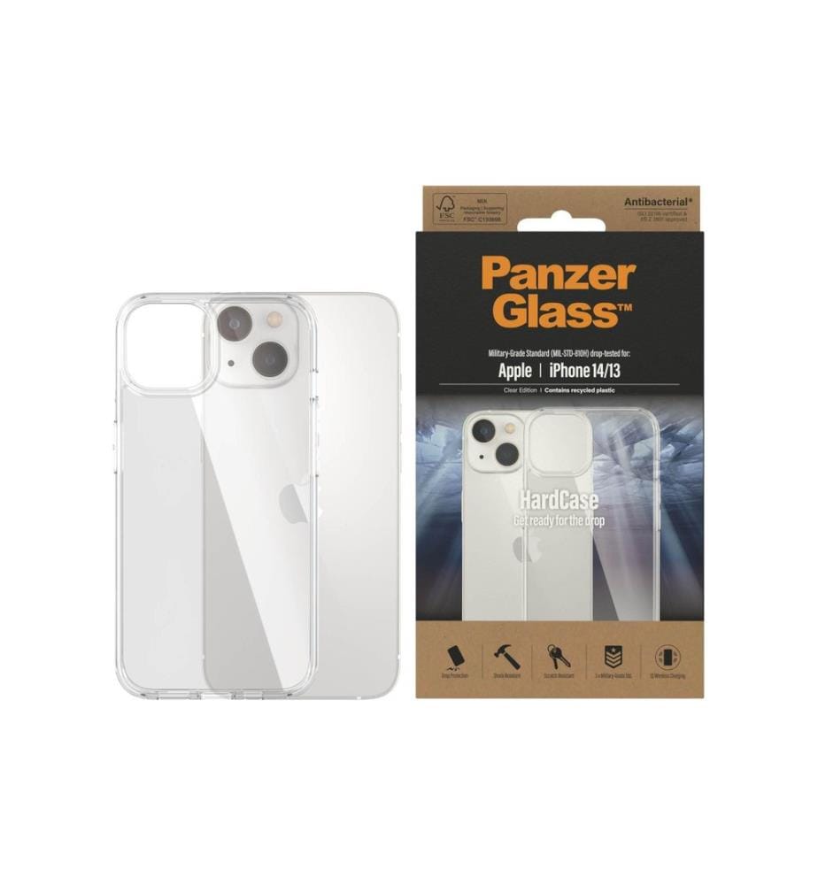 PANZERGLASS - Coque arrière Hard Case iPhone 14 Transparent