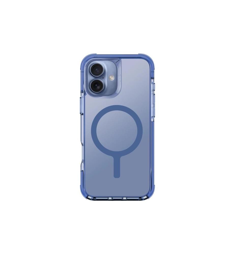 Uniq - Coque arrière Combat Hybrid iPhone 16 Maglick Bleu