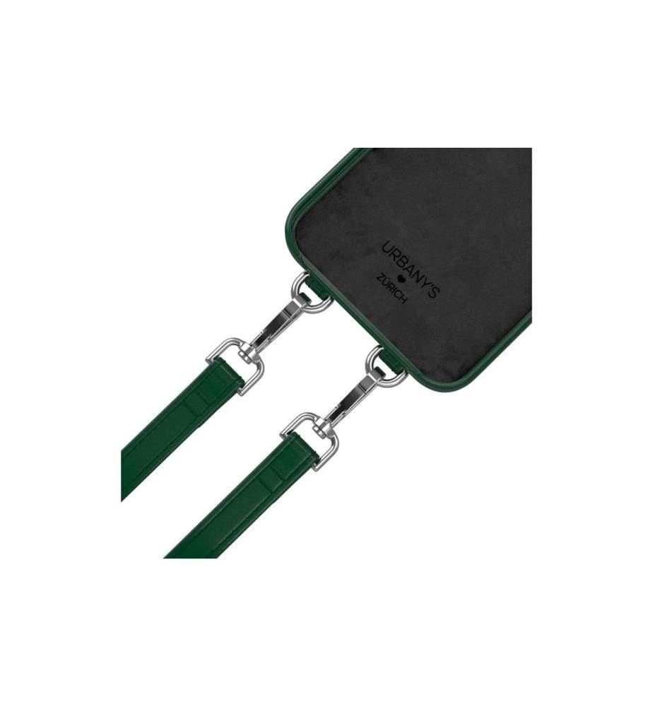 URBANY'S - Necklace Case Chaîne à main+ iPhone 16 Pro Racing Green
