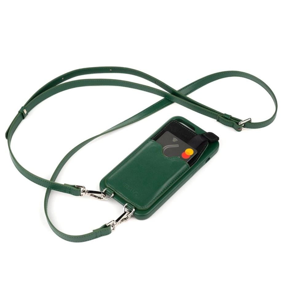 URBANY'S - Necklace Case Handekette+ iPhone 15 Racing Green