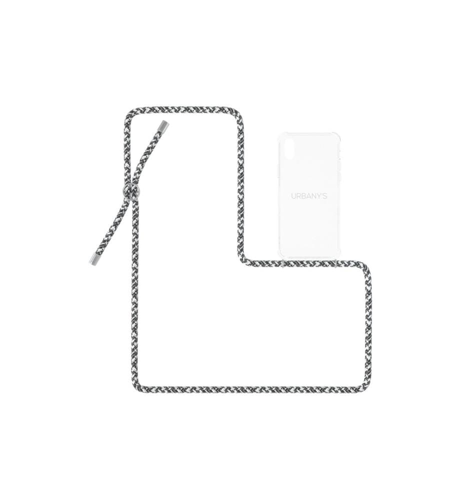 URBANY'S - Necklace Case iPhone X/XS Flashy Silver Transparent