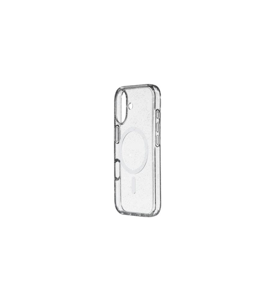 White Diamonds - Coque arrière Mag Glitter Transparent pour iPhone 17