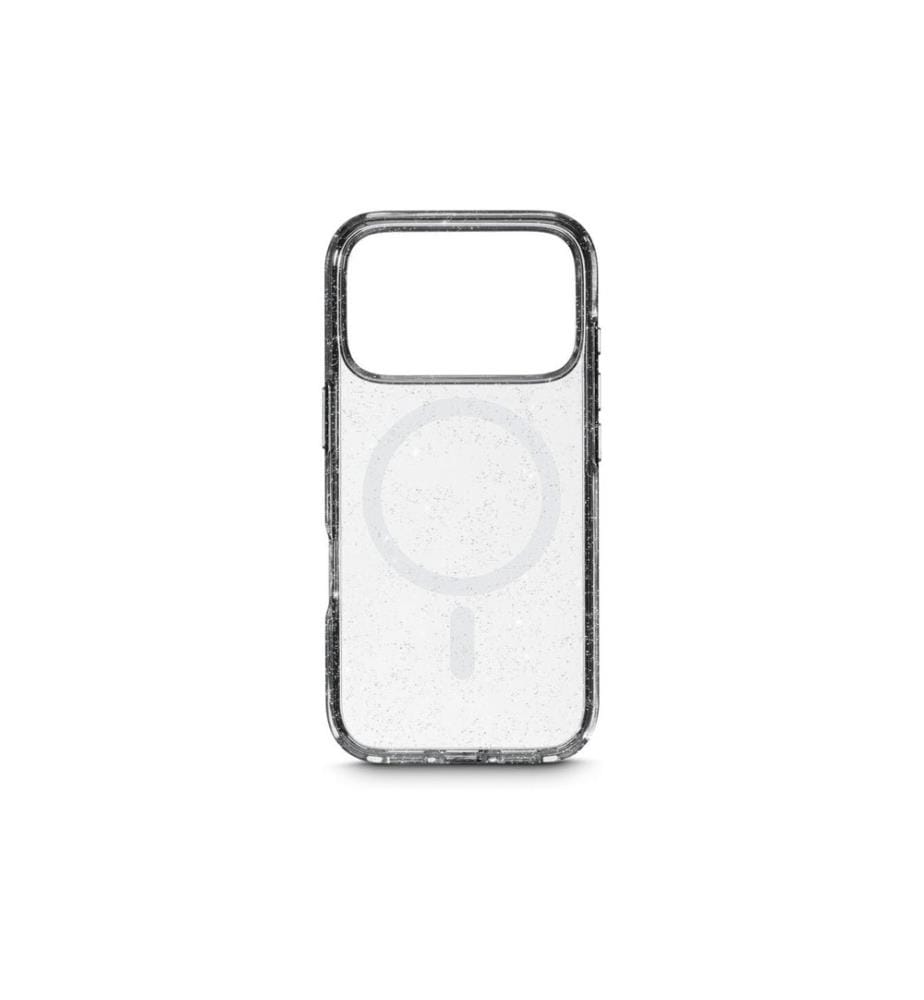 White Diamonds - Coque arrière Mag Glitter Transparent pour iPhone 17 Pro