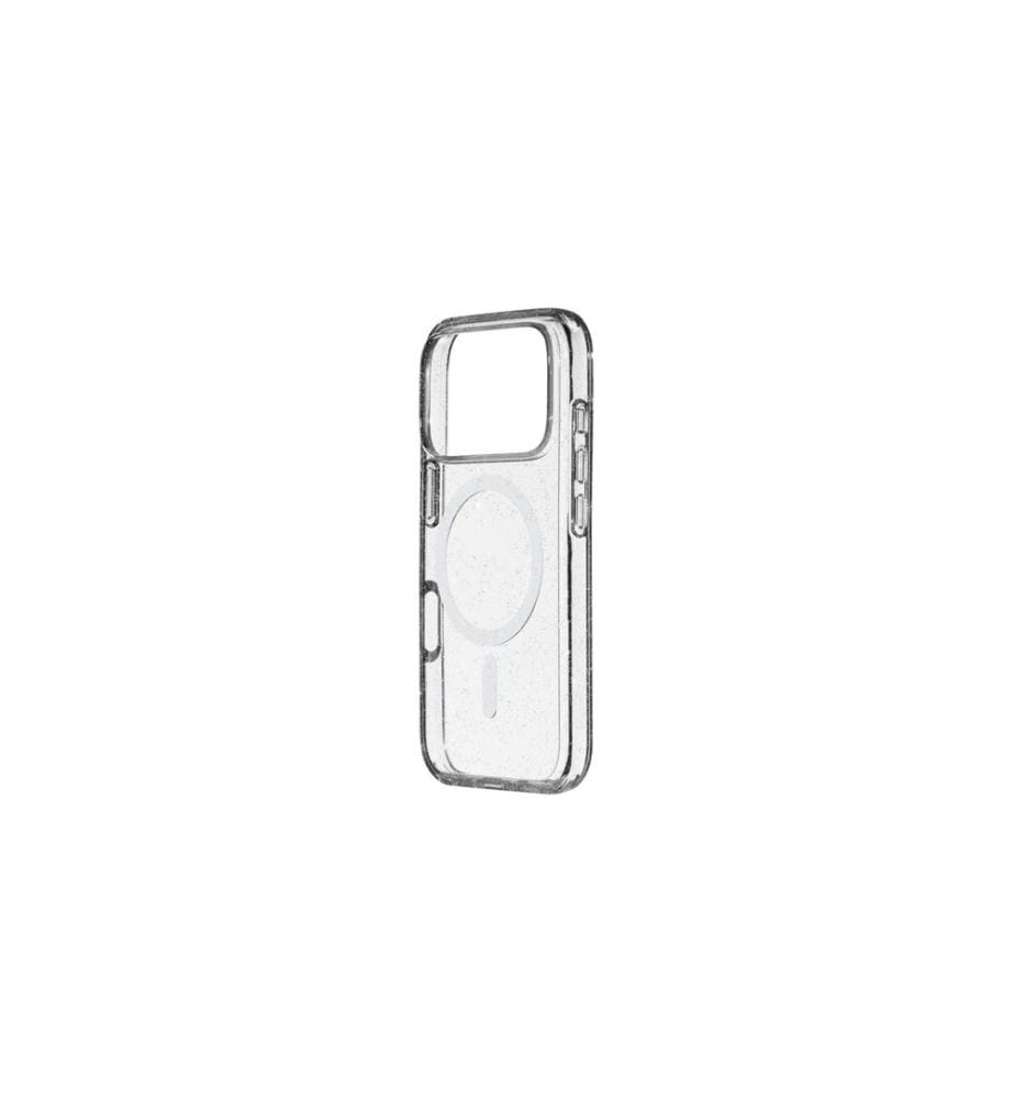 White Diamonds - Coque arrière Mag Glitter Transparent pour iPhone 17 Pro