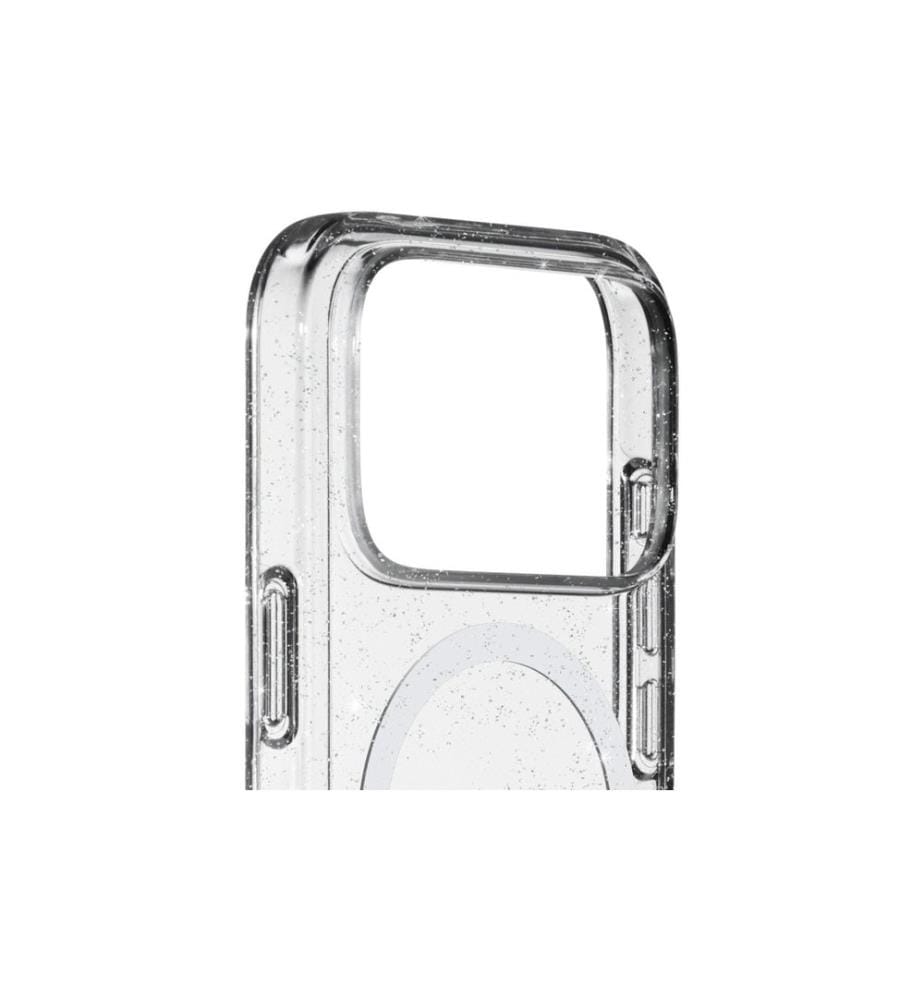 White Diamonds - Coque arrière Mag Glitter Transparent pour iPhone 17 Pro