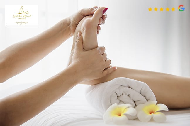 Fussreflexzonenmassage mit Lanzarote-Salztherapie