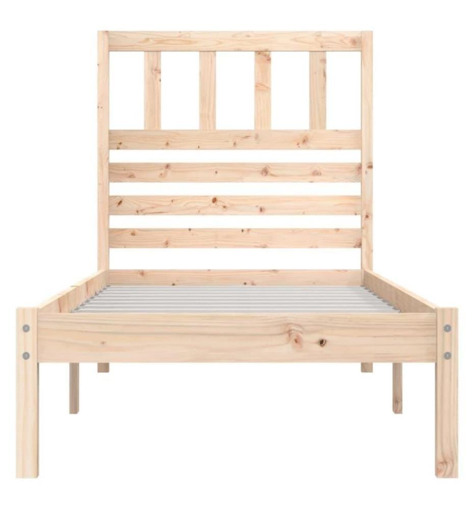 Cadre de lit Bois de pin massif 90x190 cm Simple