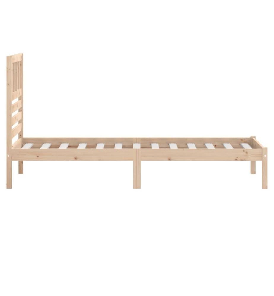 Cadre de lit Bois de pin massif 90x190 cm Simple