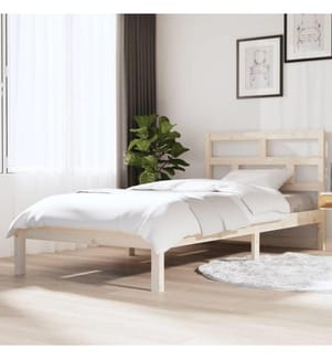 Cadre de lit Bois de pin massif 90x200 cm