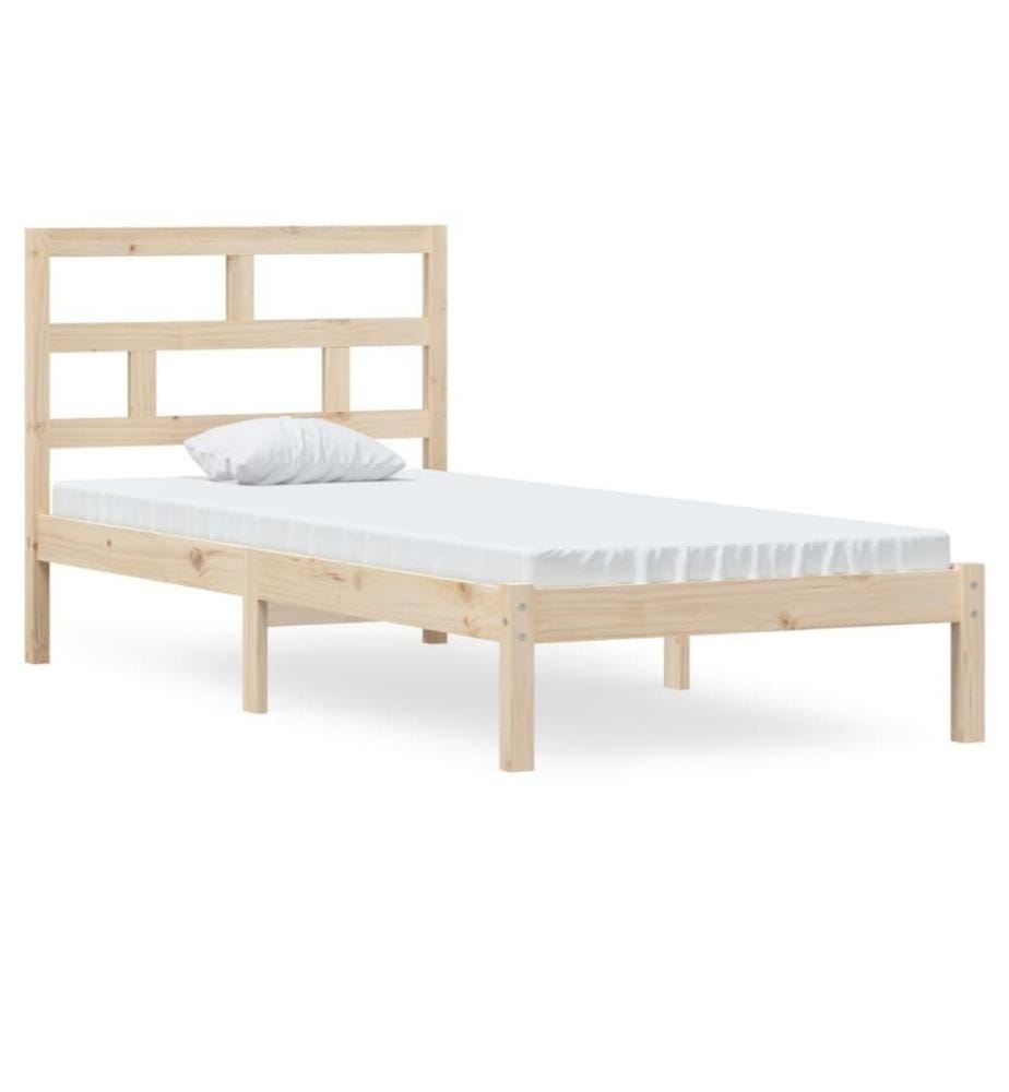 Cadre de lit Bois de pin massif 90x200 cm