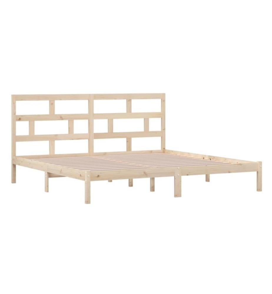 Cadre de lit Bois de pin massif 200x200 cm