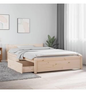 Bett mit Schubladen 120x190 cm 4FT Small Double