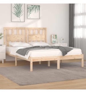 Cadre de lit Bois de pin massif 120x200 cm
