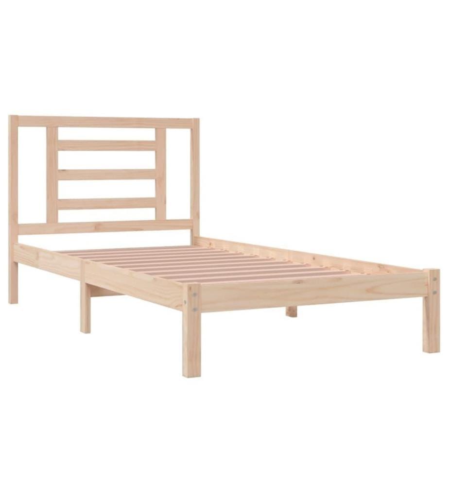 Cadre de lit Bois de pin massif 90x190 cm Simple