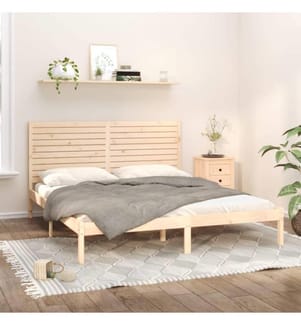 Cadre de lit Bois massif 200x200 cm