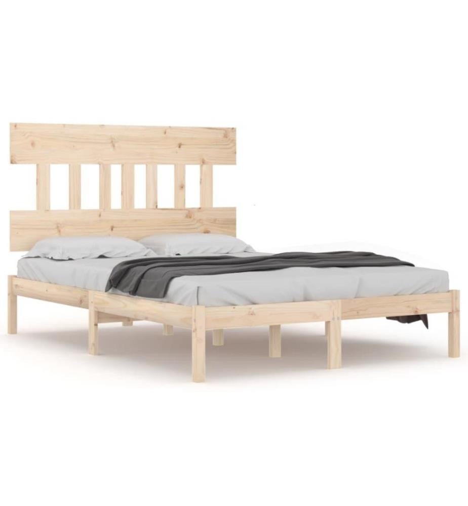 Cadre de lit Bois massif 120x200 cm