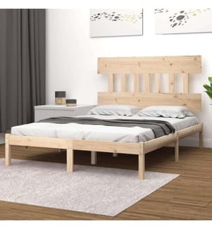 Cadre de lit Bois massif 200x200 cm