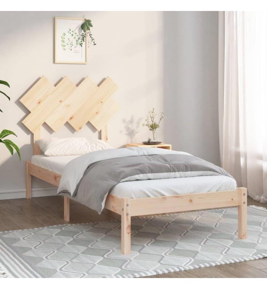 Cadre de lit 90x190 cm Simple Bois massif