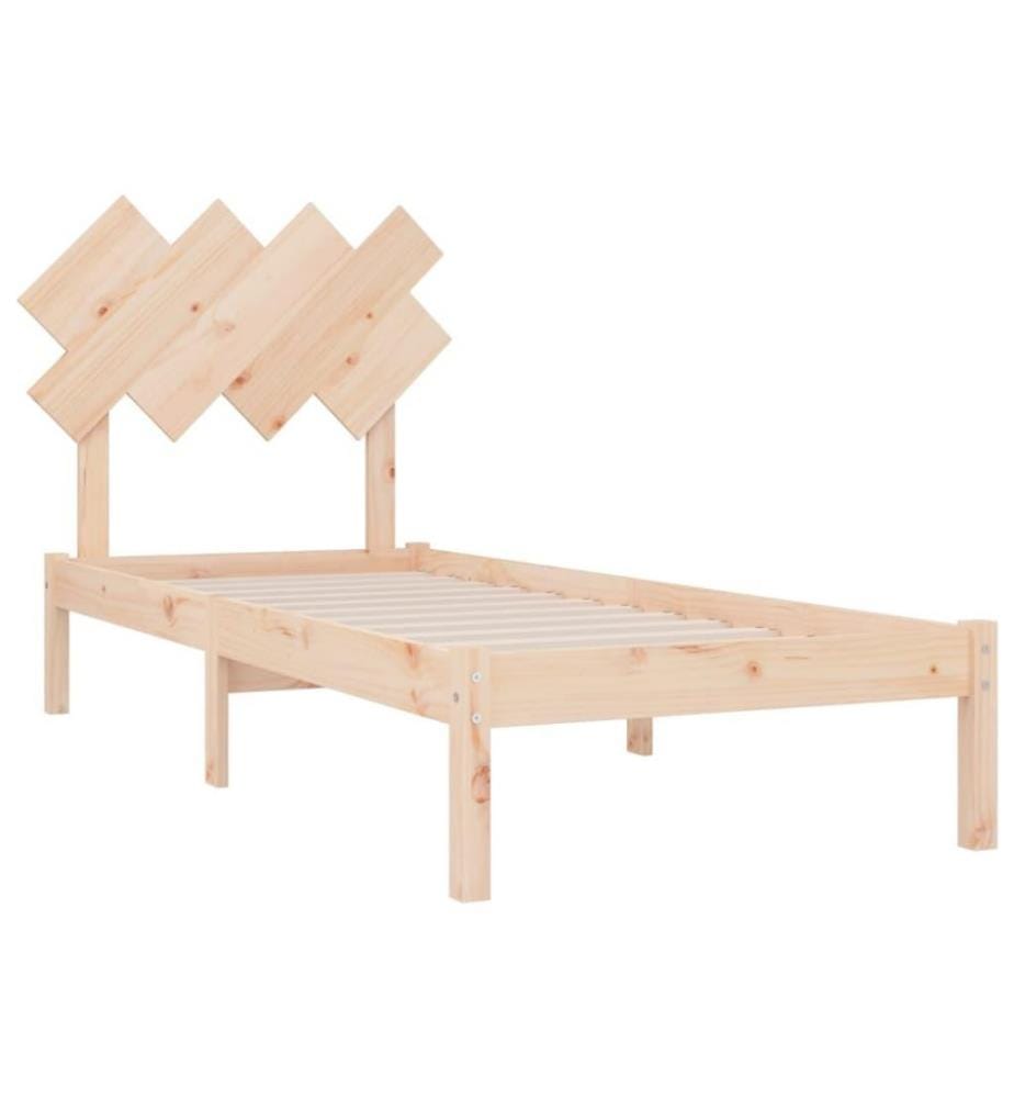 Cadre de lit 90x190 cm Simple Bois massif