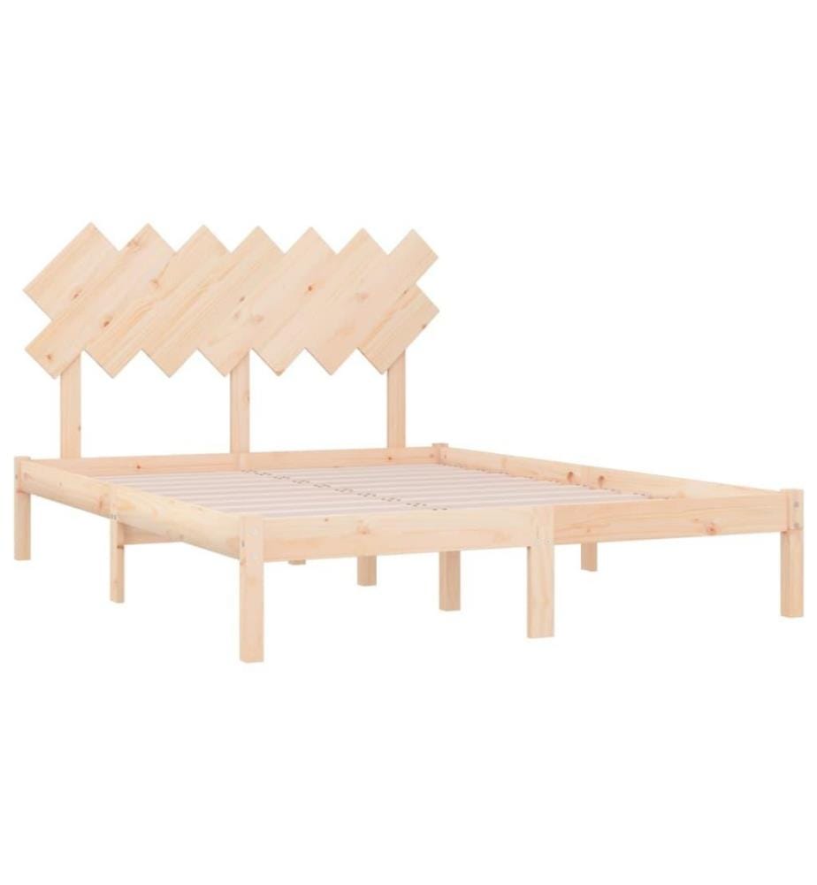 Cadre de lit 120x200 cm Bois massif