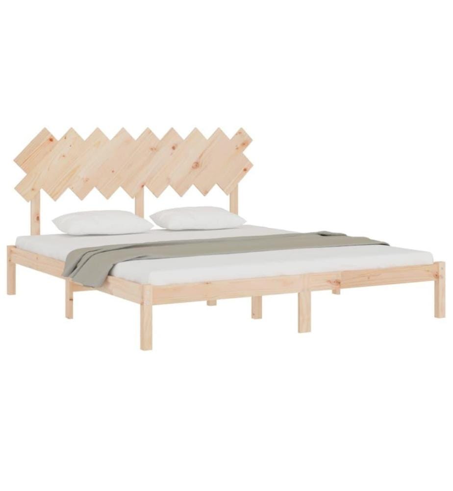 Cadre de lit 180x200 cm Super King Bois massif